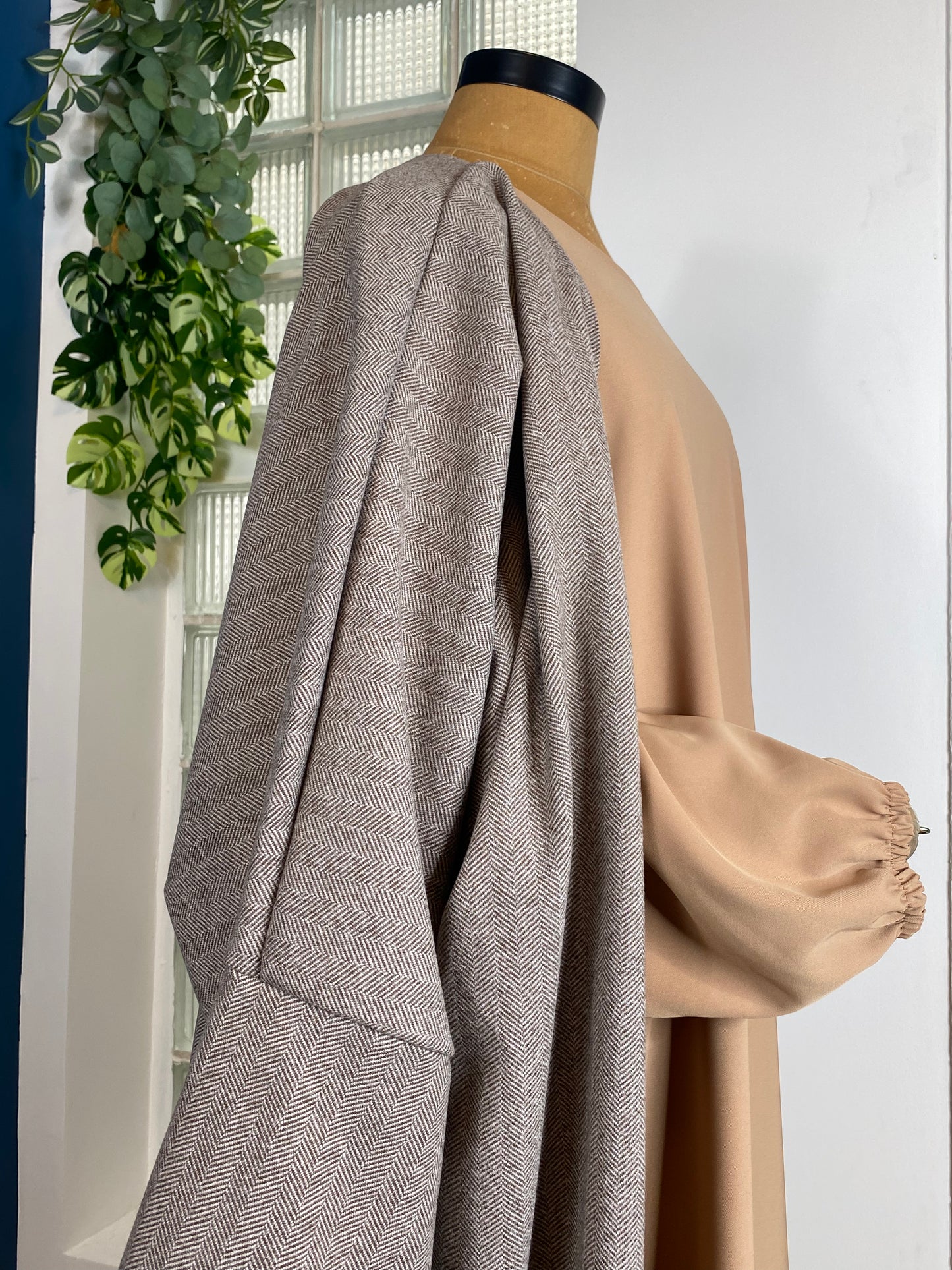 MANTEAU KIMONO NUDFAT LIGHT BROWN