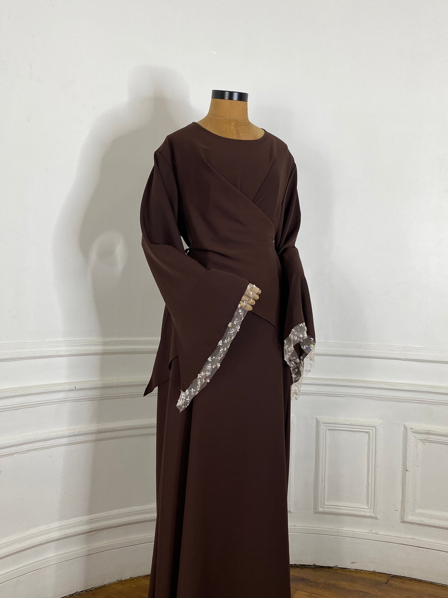 ROBE IRIS MARRON