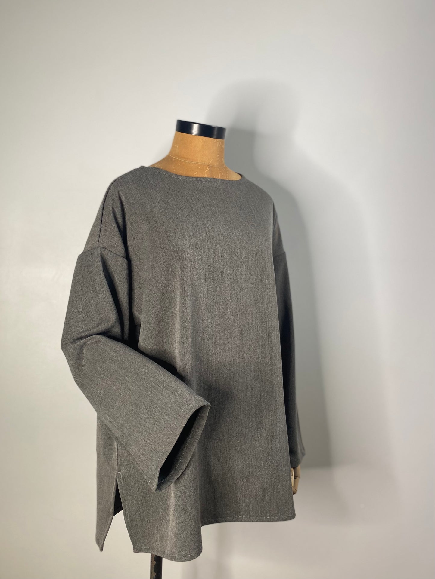 TUNIQUE MODEST GRIS CHINÉ