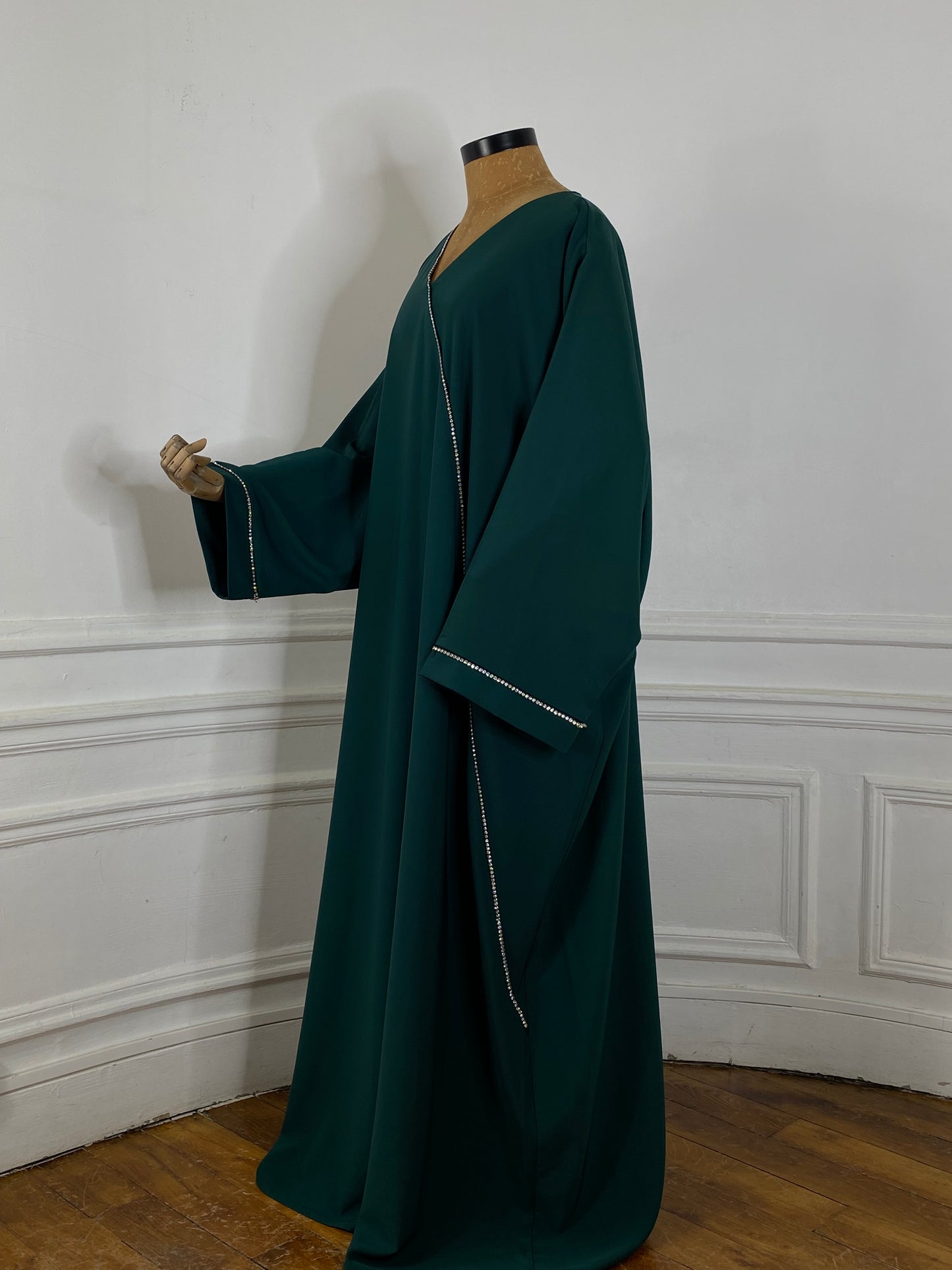 ABAYA ALMAS VERT ÉMERAUDE