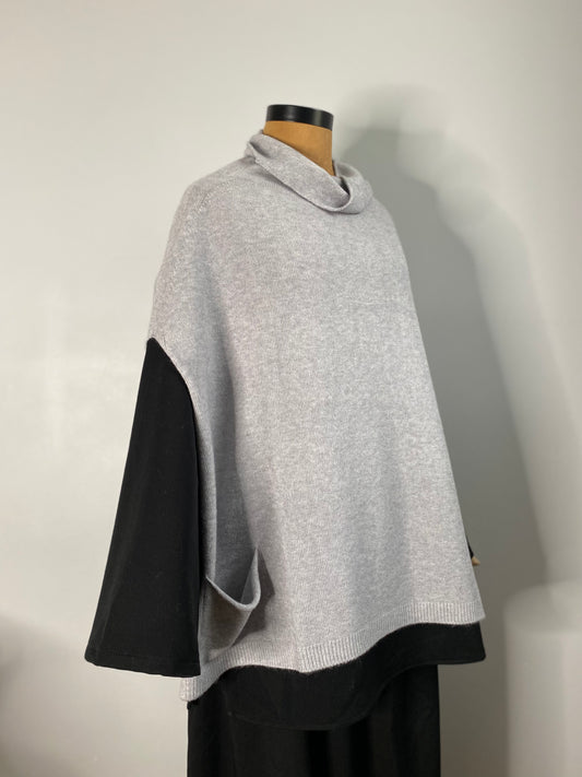 PONCHO SOFT GRIS