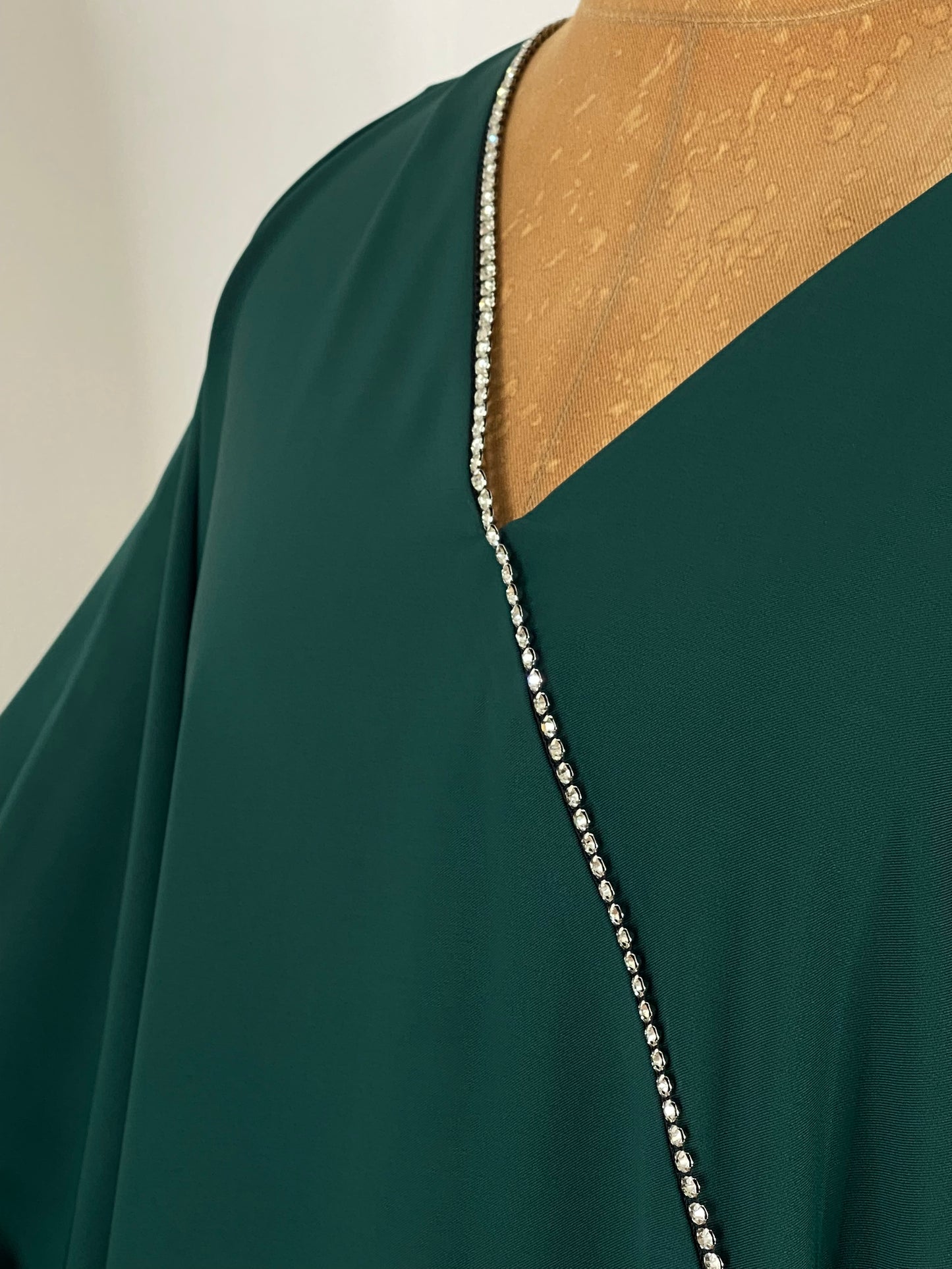 ABAYA ALMAS VERT ÉMERAUDE