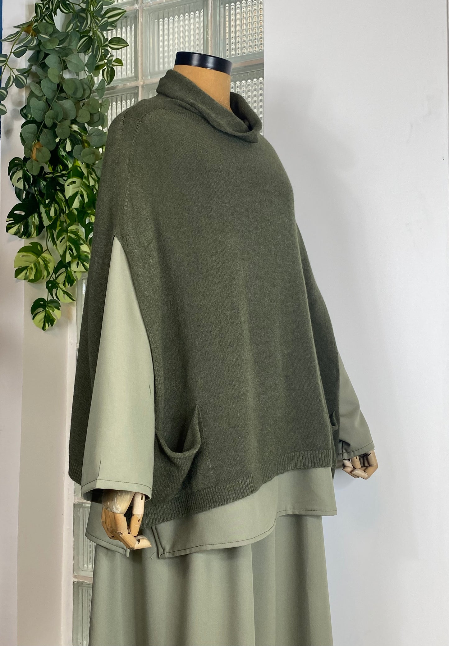 PONCHO SOFT KAKI