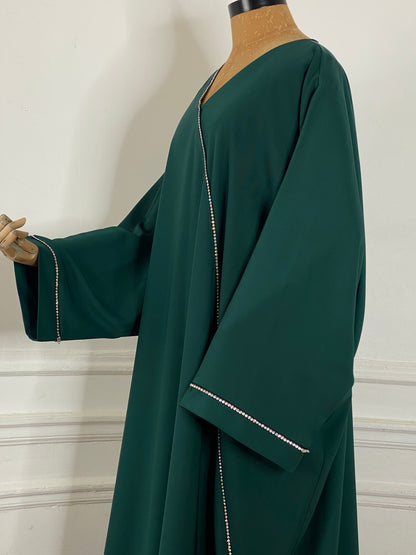 ABAYA ALMAS VERT ÉMERAUDE