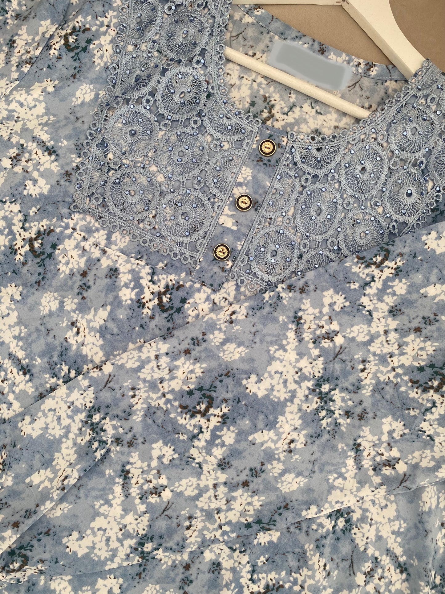 Robe vintage bleu ciel