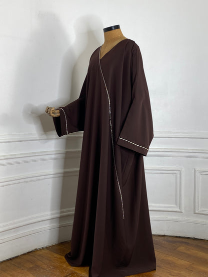 ABAYA ALMAS MARRON