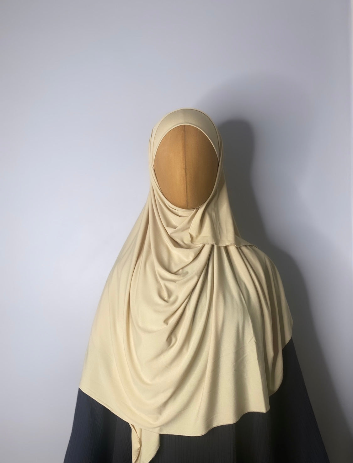 HIJAB TO TIE JERSEY PREMIUM CREAM