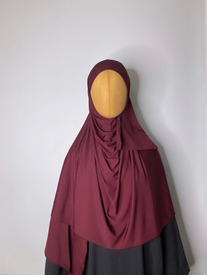 HIJAB TO TIE JERSEY PREMIUM PLUM