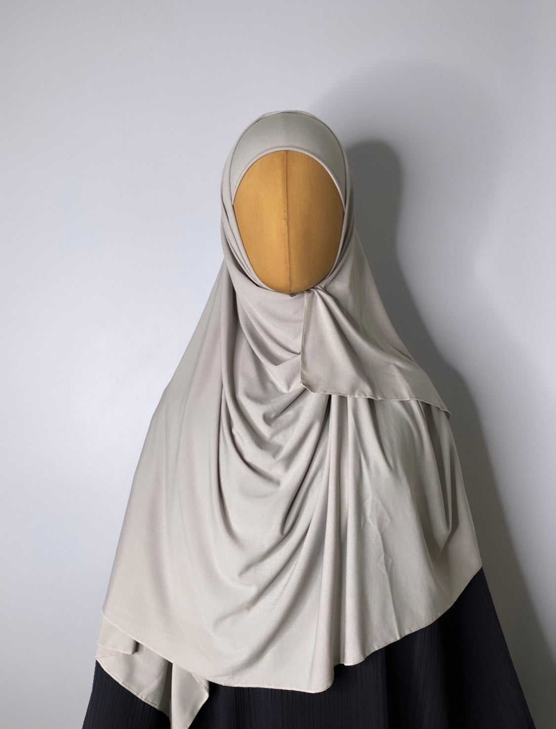 HIJAB A NOUER JERSEY PREMIUM GRIS CLAIR