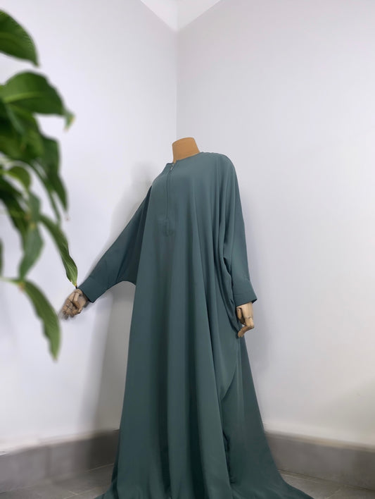 BLUE GREEN ABAYA ZUHUR